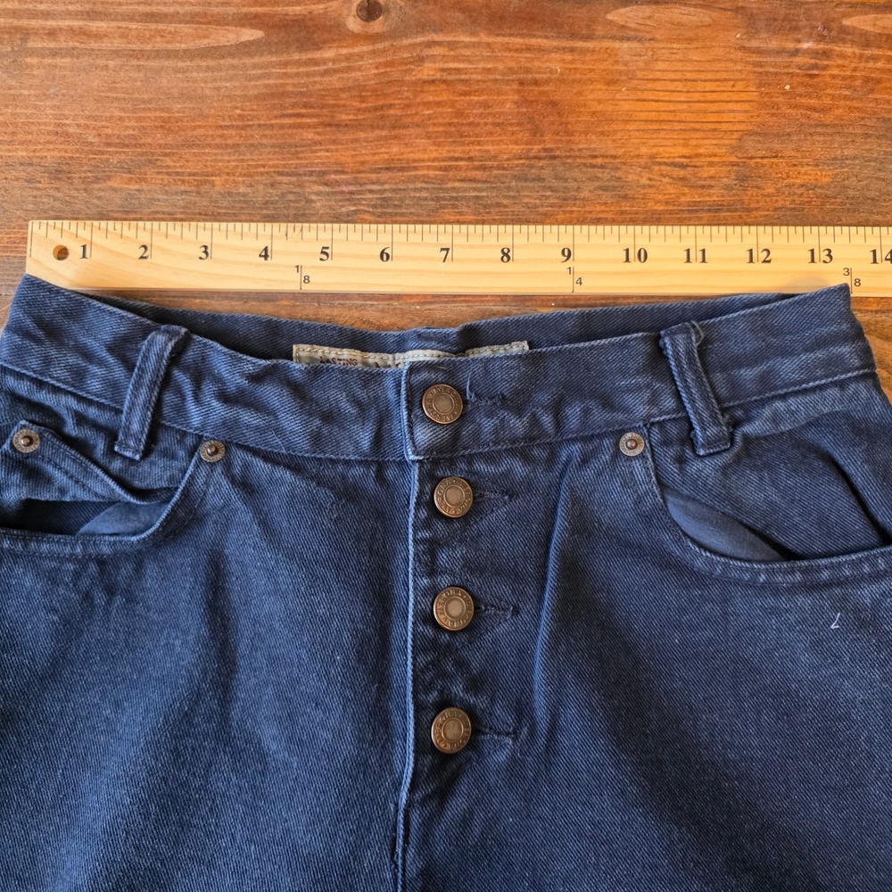 Mirona Jeans Dark Wash‎ Button Fly Straight Leg Denim Pants Size 5A vintage - Picture 6 of 7